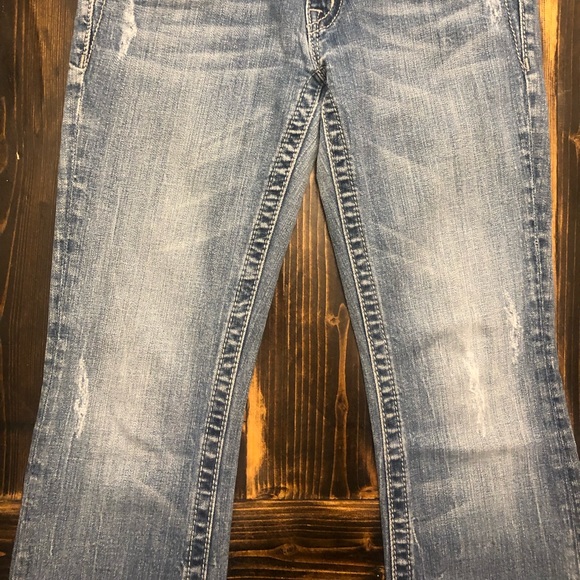 Miss Me JP5146B5 Blue Jeans Sequin Embellished Pockets SZ 27 Color:OK 28C - Picture 8 of 11